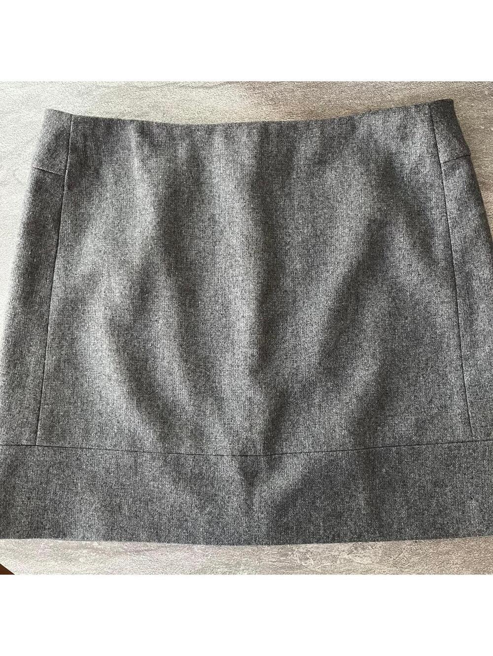 Grey wool blend Kenar skirt mini skirt great for fall#woolblend